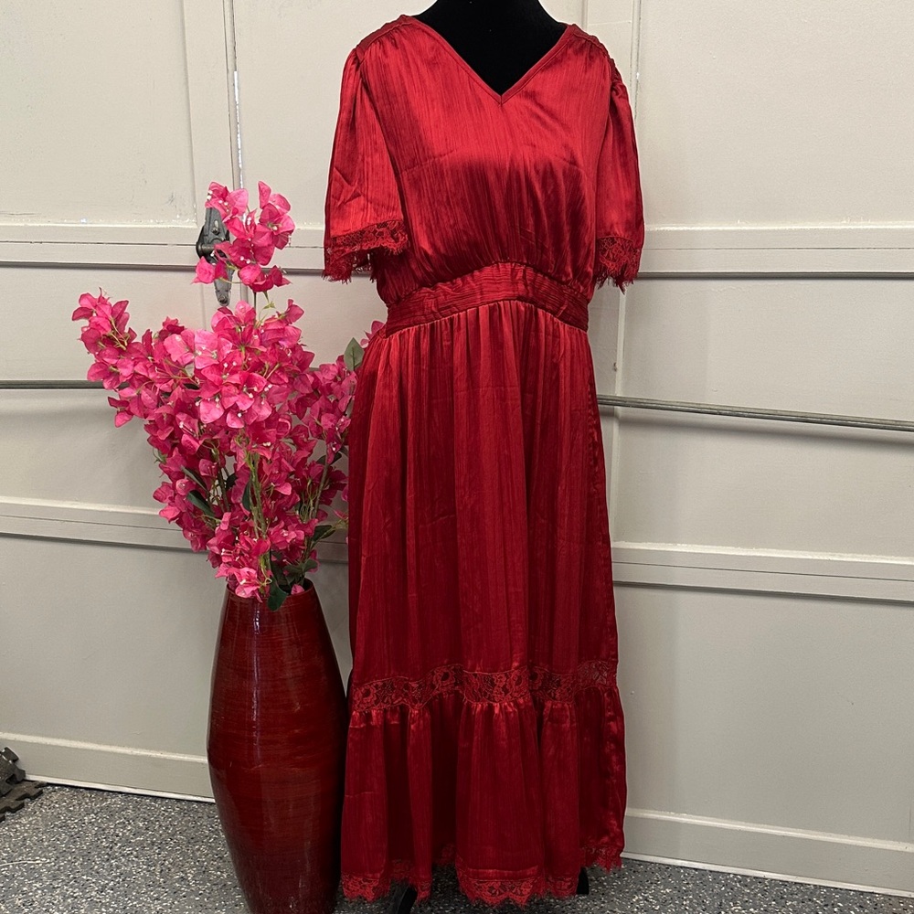 Elegant Red Women's Dress